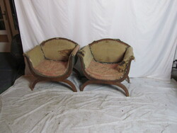 Antik Bieder fotel 2 db