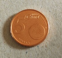 Belgium 5 Euro Cent 1999 AUNC