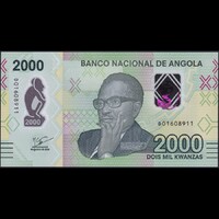 Angola 2000 Kwanzas 2023 P-163 Polymer UNC
