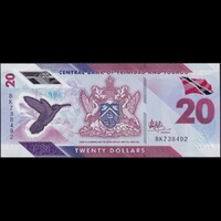 Trinidad & Tobago 20 Dollars 2020 P-W63 Polymer UNC