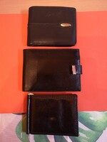 3db új férfi valódi bőr pénztárca, különböző áron, egyben, de külön is vihető, árak a leírásban ,