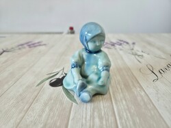 Zsolnay kék alapmázas Annuska