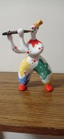 Porcelán bohóc figura