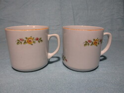 2 db Zsolnay rózsás bögre, csésze