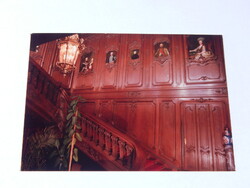 Képeslap - Keszthely, Helikon Kastélymúzeum - tölgyfa lépcsőház