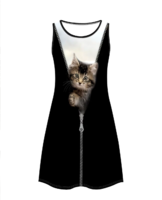 Cica, macska mintás ruha