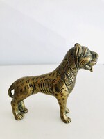 Tömör bronz tigris szobrocska