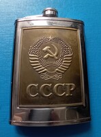Szovjet CCCP pálinkás butykos tartó butella