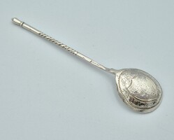 Antik ezüst orosz teáskanál (1894)