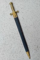 1855.M.Francia rézmarkolatos tűzér kard .