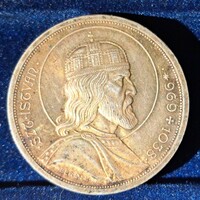 Pénzérme Szent István 5 pengő ezüst  1938 ( 2 db)