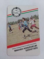 MAGYAR HONVÉDELMI SZÖVETSÉG - MHSZ kártyanaptár 1987