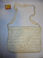 Vintage horgolt női válltáska