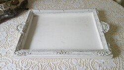 Shabby-chic stílusú,egyedi gyártású fatálca