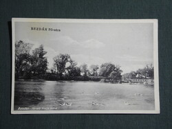 Képeslap,Szerbia,Bezdan,Fő utca,Kanala Kralja Petra,Péter király csatorna,kikötő,1940-