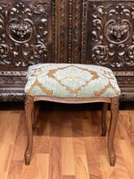 Antik stílusú ülőke, zsámoly, puff