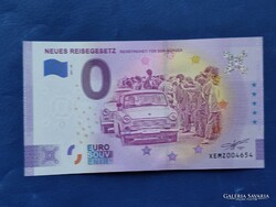 NÉMETORSZÁG 0 EURO 2021 NDK UTAZÁSI TÖRVÉNY TRABANT! UNC! RITKA EMLÉKPÉNZ!