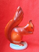 1 Ft-ról! Hibátlan Hollóházi mókus porcelán figura