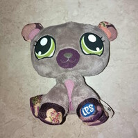 Littlest Pet Shop barna medve szörme figura.