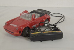 Retró Porsche játékautó vezetékes távirányítóval A394