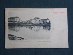 Képeslap,Szerbia,Zombor,Sombor,Ferenc József laktanya,Schön Adolf kiadás,Zombor,1900-
