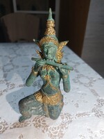 Shiva hidegen festett, aranyozott bronz