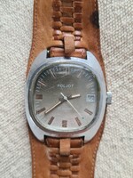 Tökéletesen működő kissé karcos Poljot karóra