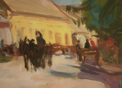 (K) Sugár Gyula (1924-1991) : Kisvárosi utca