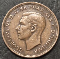 United Kingdom half, ½ penny, 1944.