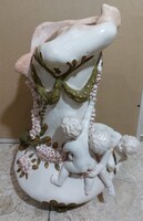 XIX. század végi francia kerámia váza, 46 cm magas. 4252b