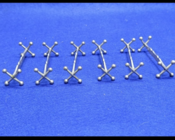 Bieder ,nagy Dianás  800 finomságú ezüst evőeszköz támasz  170 g