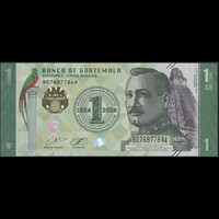Guatemala 1 Quetzal 2023 (2024) P-W129 emlékbankjegy UNC
