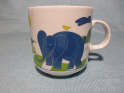 Retro Alföldi elefántos bögre, csésze