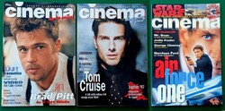 3 db CINEMA magazin 1996-1997 Brad Pitt, Tom Cruise, Star Wars, Harrison Ford