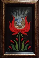 Enamel Painting - Hungarian Nativity Scene