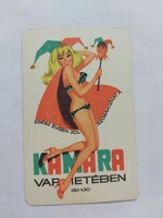 MAGYAR CIRKUSZ ÉS VARIETÉ IGAZGATÓSÁGA kártyanaptár 1969 -  KAMARA VARIETÉ