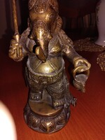 Antik bronz szobor Ganesha