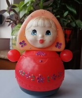 Retro orosz zenélő "Keljfeljancsi" baba _ Matrjoska baba