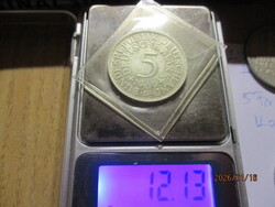 1969 D  NSZK ezüst 5 márka. a ritkább.