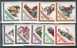 1962. Autó - és motorsport sor postatiszta.