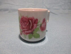 Zsolnay rózsás kávés csésze