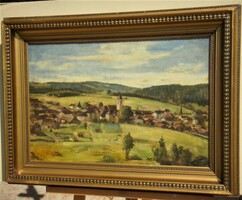 (K) Adolf Glattacker (1878-1971) : Falu látképe