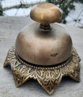 Antik réz hotel recepciós csengő + ráadás !