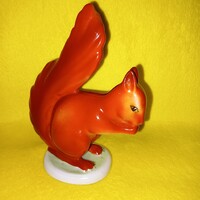 "Mókus ". Régi, Hollóházi porcelán figura.