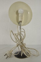 Retro asztali lámpa, gömb alakú fejjel és rugalmas, króm szárral A404