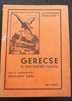 Polgárdy Géza: Gerecse és Gete hegység kalauza  1940.