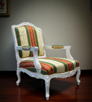 Nagy méretű neobarokk karosszék fotel felújítva