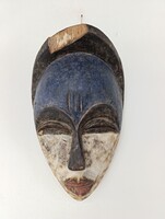 Antik afrikai maszk Vuvi népcsoport Kongó Africká maska hiányos sérülésekkel E5 943 6161