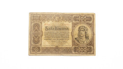100 korona piros sorszámos 1920 papírpénz