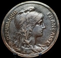 Franciaország 10 centime, 1917 Nem lyukas C15F4